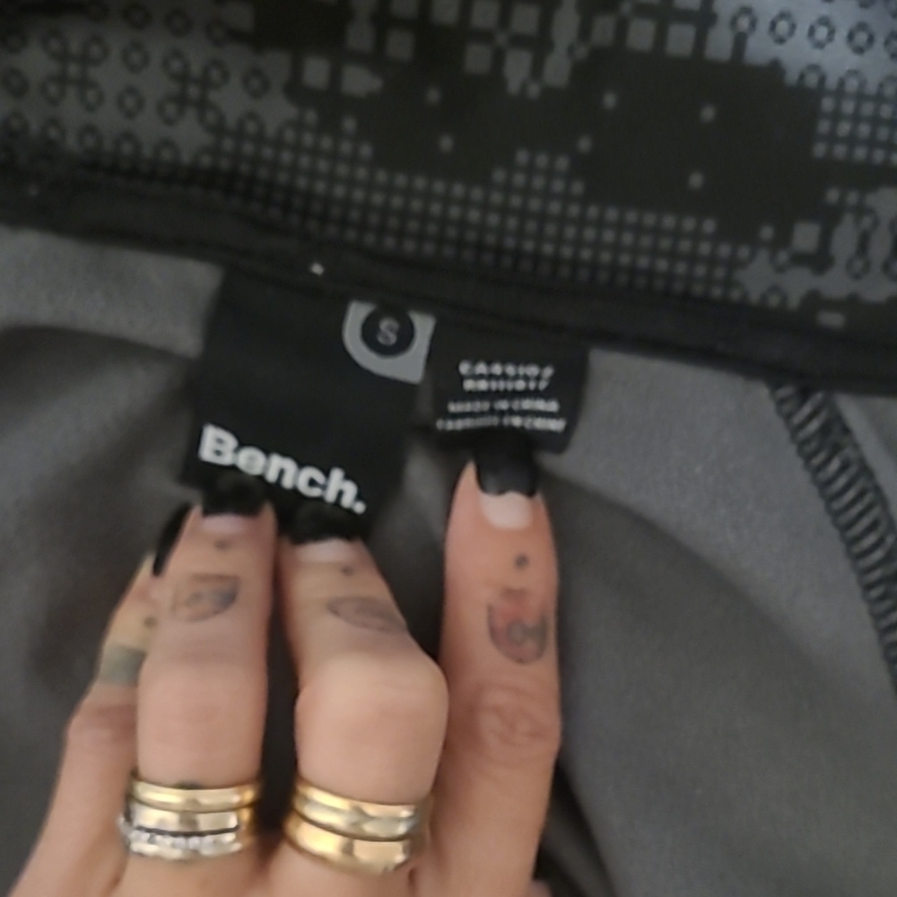 Bench Black Patterned Zip-Up Jacket - Picture 5 of 5
